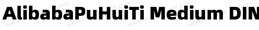AlibabaPuHuiTi Medium DIN Bold字体转换